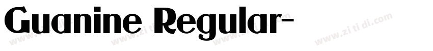Guanine Regular字体转换